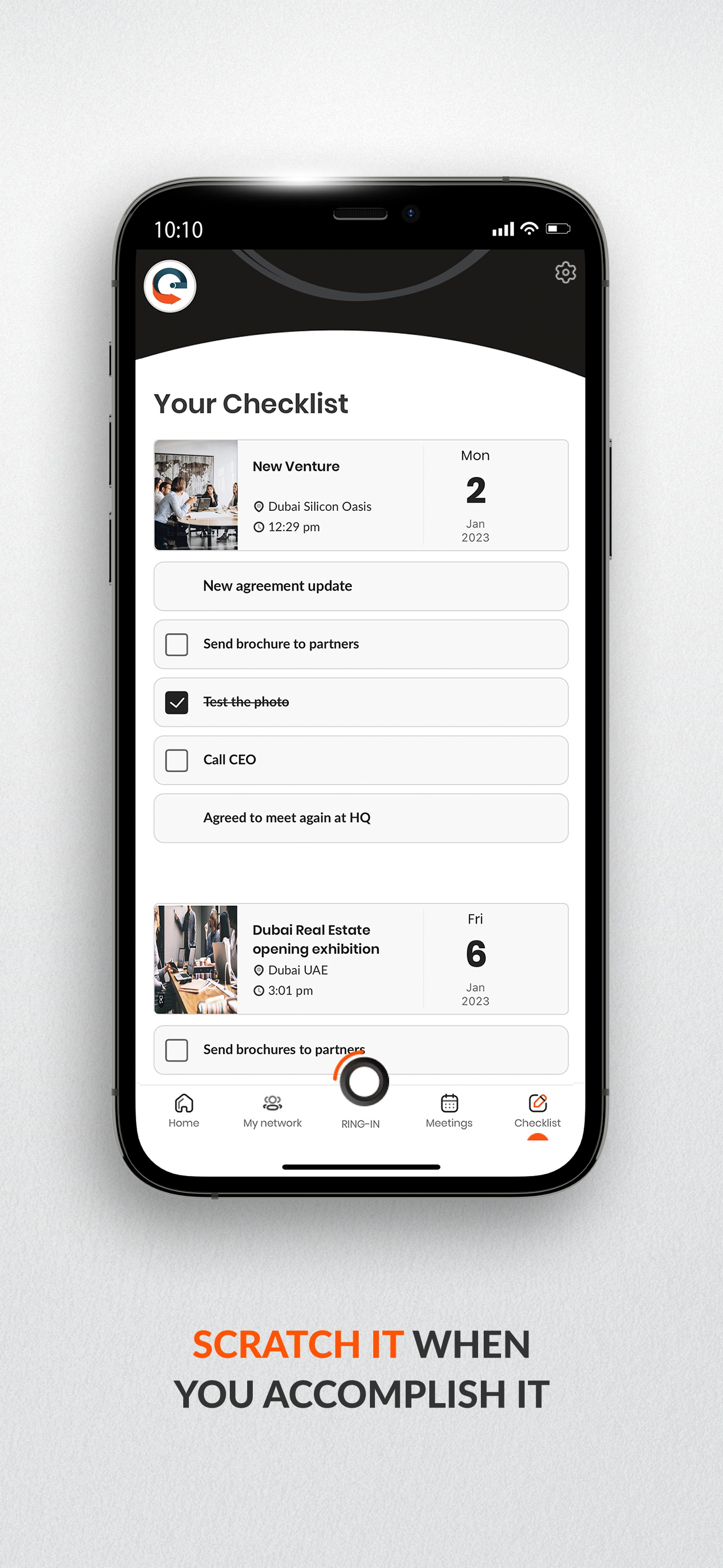 scratch it when you accomplish itÂ